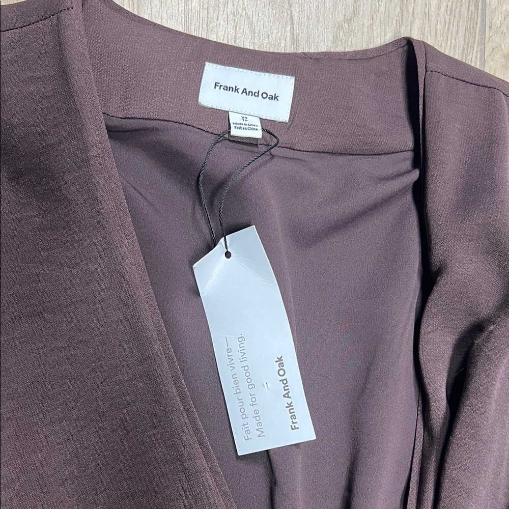 Frank & Oak Deep Brown Midi Dress - Picture 3 of 6